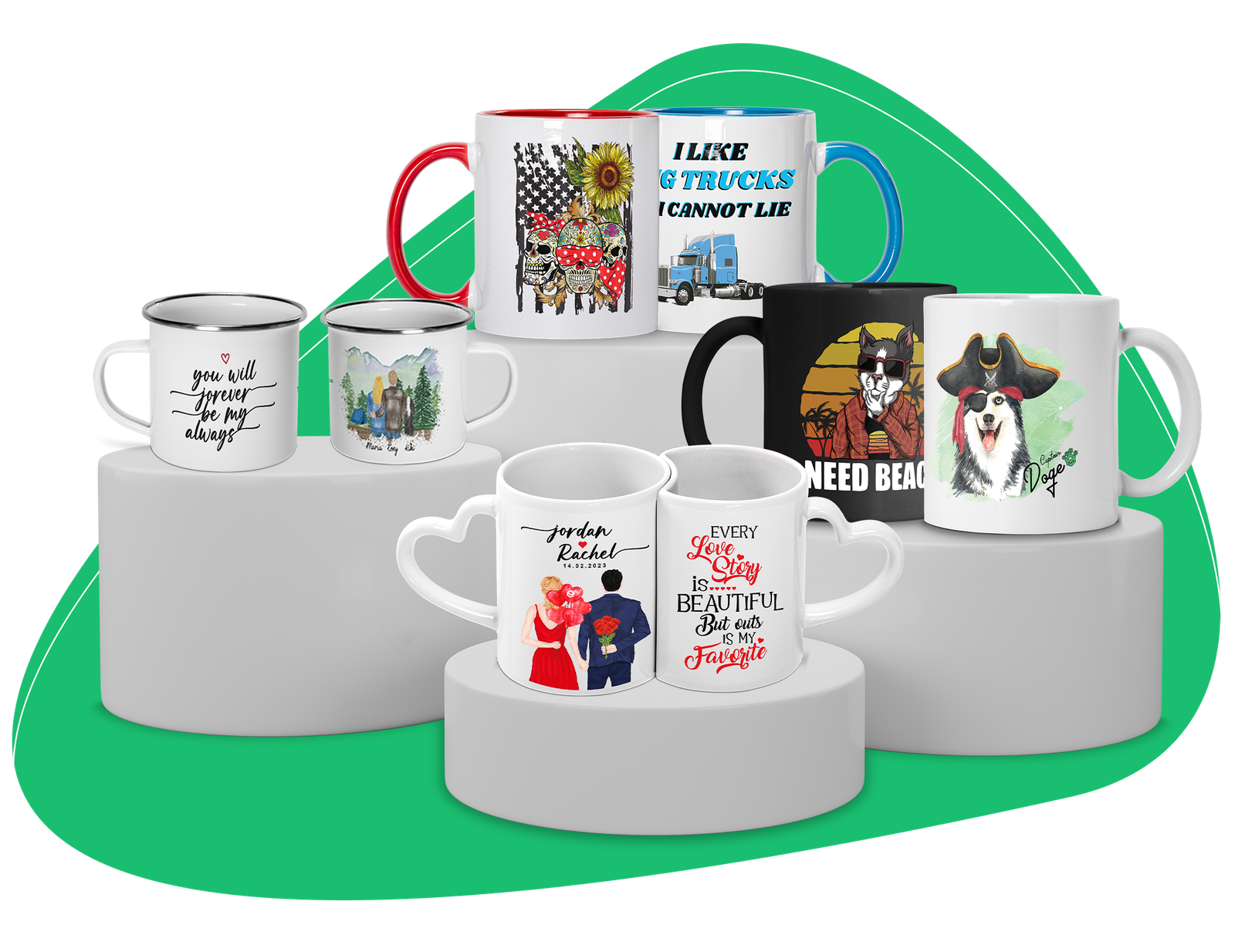 Custom printed mugs Dubai